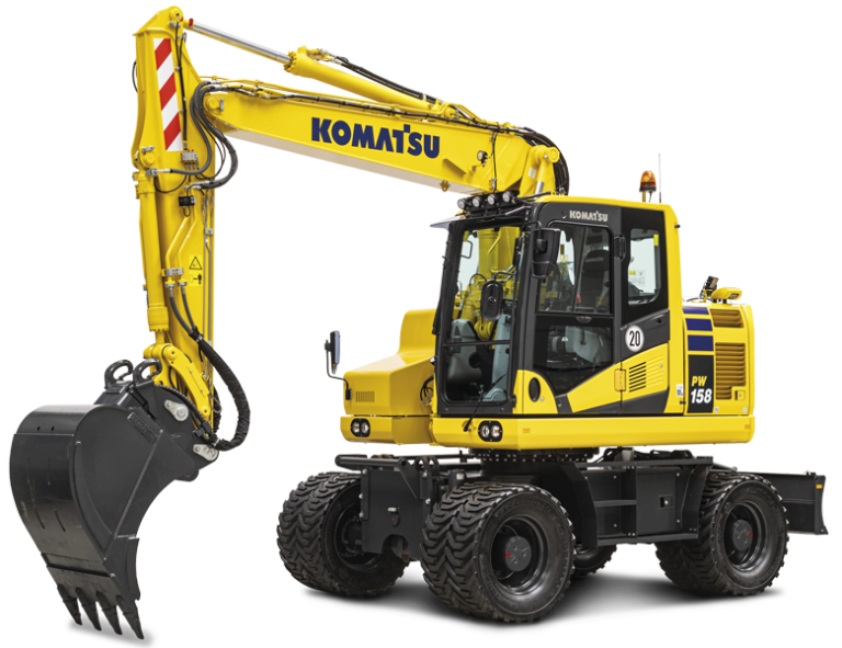 Pelle à pneus 17t Rototilt PW158-11E0 KOMATSU